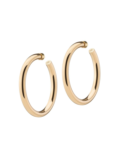 Shop Jennifer Fisher Women's Samira 14k Gold-plated Hoop Earrings In Yellow Gold