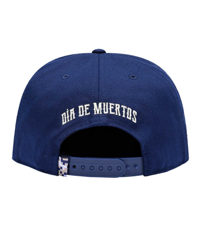 Shop Fan Ink Men's Navy Pumas Me Da Mi Calaverita Snapback Hat