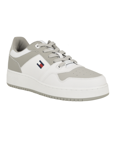 Shop Tommy Hilfiger Men's Krane Lace Up Fashion Sneakers In White,gray Multi