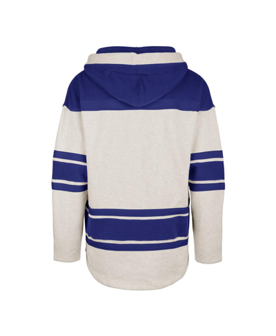 Shop 47 Brand Men's ' Oatmeal Tampa Bay Lightning Rockaway Lace-up Pullover Hoodie