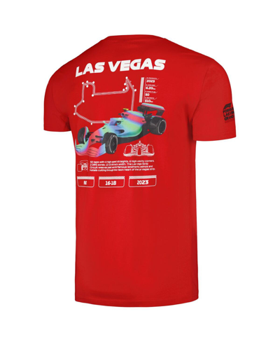 Shop Insomniac Men's And Women's Red Formula 1 2023 Las Vegas Grand Prix Celebrate Vegas T-shirt