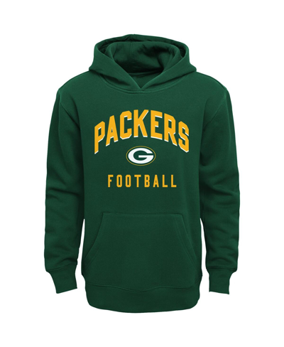 Shop Outerstuff Toddler Boys And Girls Green, Heather Gray Green Bay Packers Play By Play Pullover Hoodie And Pants  In Green,heather Gray