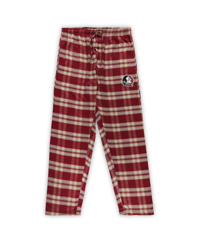 Profile Men's  Garnet, Gold Florida State Seminoles Big And Tall 2-pack T-shirt And Flannel Pants Set In Garnet,gold
