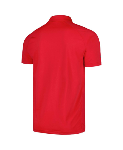 Shop Levelwear Men's  Red St. Louis Cardinals Sector Batter Up Raglan Polo Shirt