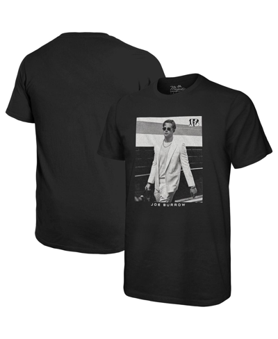 Majestic Threads Joe Burrow Black Cincinnati Bengals Oversized Player Image T-shirt In Black