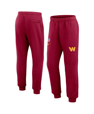 Shop Nike Men's  Burgundy Washington Commanders 2023 Sideline Club Jogger Pants