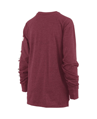 Pressbox Women's  Maroon Texas A&m Aggies Two-hit Canyon Long Sleeve T-shirt In Maroon