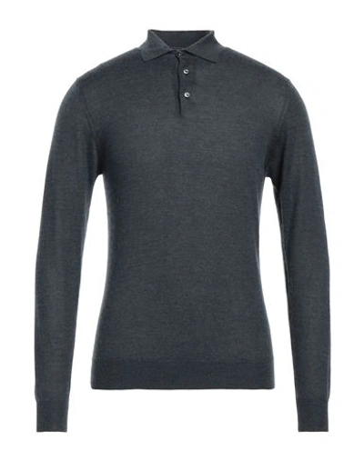 Shop Fedeli Man Sweater Navy Blue Size 42 Cashmere, Silk