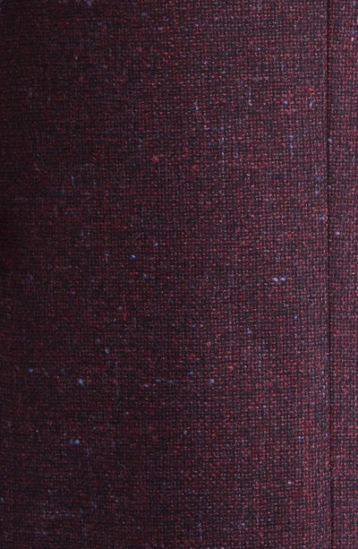 Shop Hugo Boss Hutson Wool & Silk Tweed Sport Coat In Dark Red