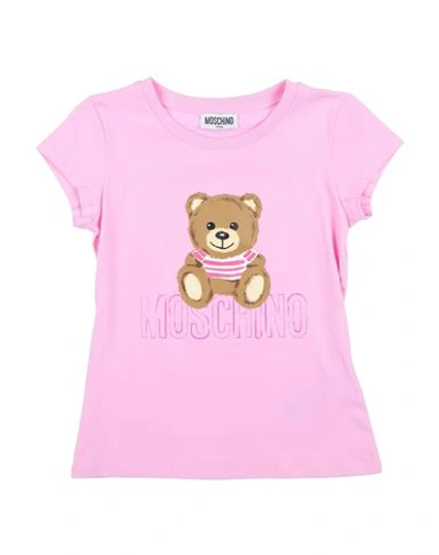 Moschino Kid Toddler Girl T-shirt Pink Size 6 Cotton, Elastane In Pink