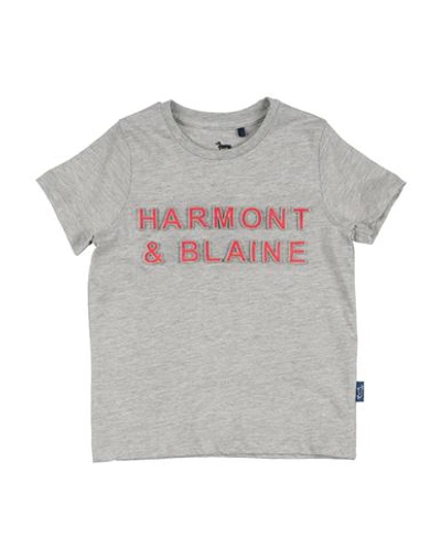 Harmont & Blaine Toddler Boy T-shirt Grey Size 4 Cotton, Polyester In Grey