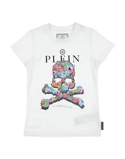 Shop Philipp Plein Toddler Boy T-shirt White Size 6 Cotton, Elastane