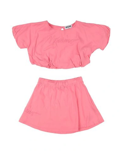 Shop Moschino Teen Toddler Girl Co-ord Pink Size 6 Cotton