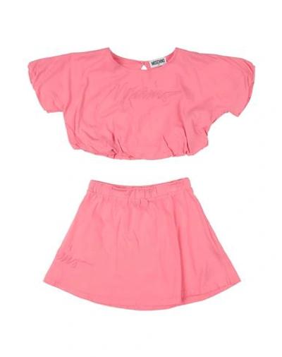Moschino Teen Toddler Girl Co-ord Pink Size 6 Cotton In Pink
