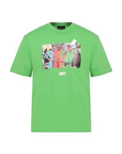 Shop Throwback . Man T-shirt Green Size S Cotton