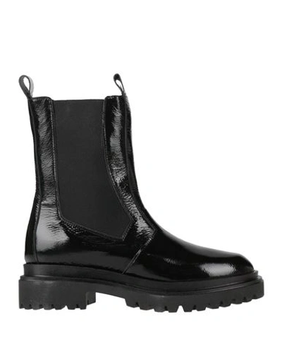 Brando Woman Ankle Boots Black Size 6 Soft Leather In Black