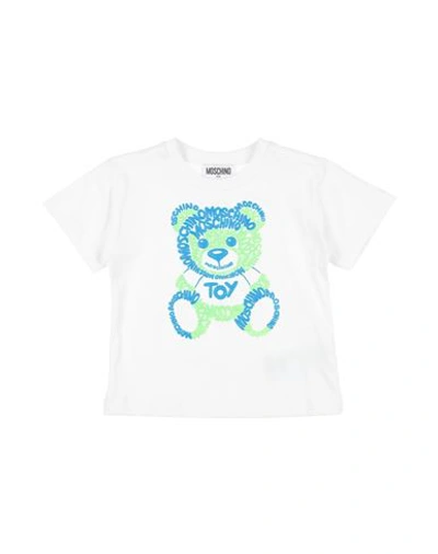 Shop Moschino Kid Toddler T-shirt White Size 6 Cotton, Elastane