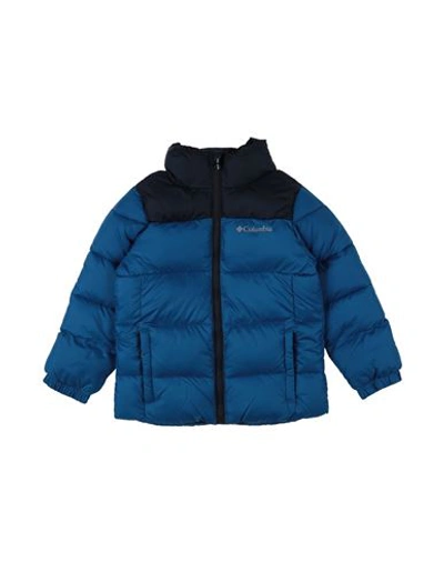 Shop Columbia Puffect Jacket Toddler Puffer Azure Size 6 Polyester In Blue