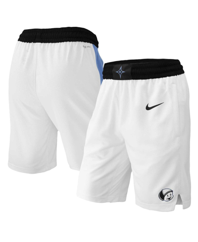 Shop Nike Men's  White Ucf Knights Replica Performance Basketball Shorts