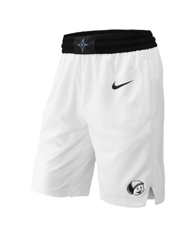 Shop Nike Men's  White Ucf Knights Replica Performance Basketball Shorts