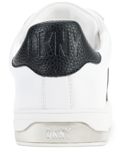 Shop Dkny Abeni Platform Low Top Sneakers In Bright White,black