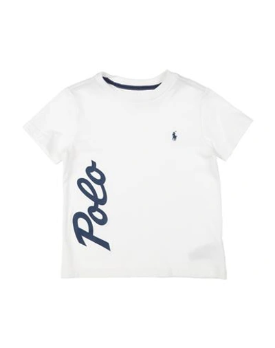 Shop Polo Ralph Lauren Logo Cotton Jersey Tee Toddler Boy T-shirt White Size 5 Cotton