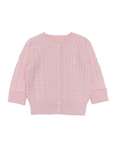Shop Polo Ralph Lauren Newborn Girl Cardigan Pink Size 3 Cotton