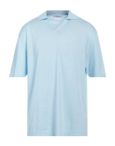 Shop Bellwood Man Sweater Sky Blue Size 48 Cotton
