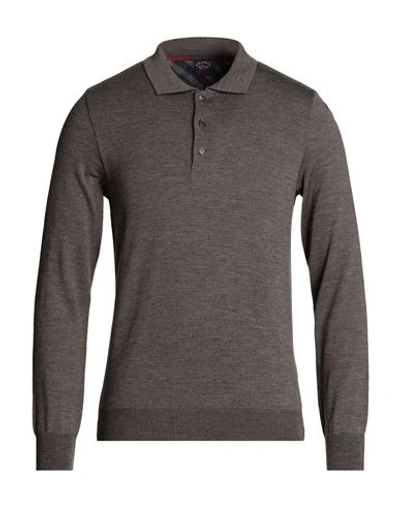 Shop Paul & Shark Man Sweater Grey Size M Virgin Wool