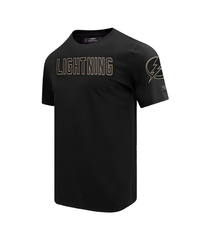 Shop Pro Standard Men's  Black Tampa Bay Lightning Wordmark T-shirt