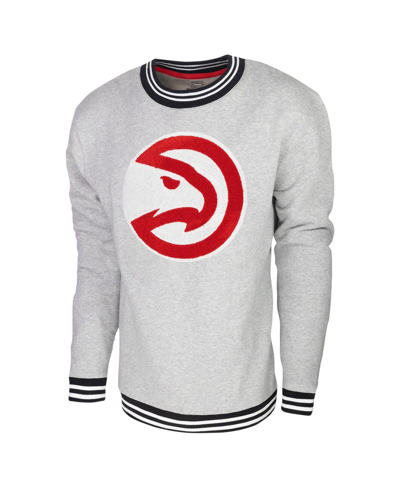 Shop Stadium Essentials Men's  Heather Gray Atlanta Hawks Club Level Pullover Sweatshirt