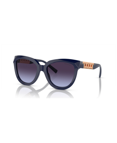 Shop Tiffany & Co Women's Sunglasses, Gradient Tf4215 In Dark Blue