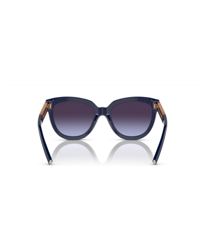 Shop Tiffany & Co Women's Sunglasses, Gradient Tf4215 In Dark Blue