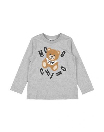 Shop Moschino Kid Toddler T-shirt Light Grey Size 6 Cotton, Elastane