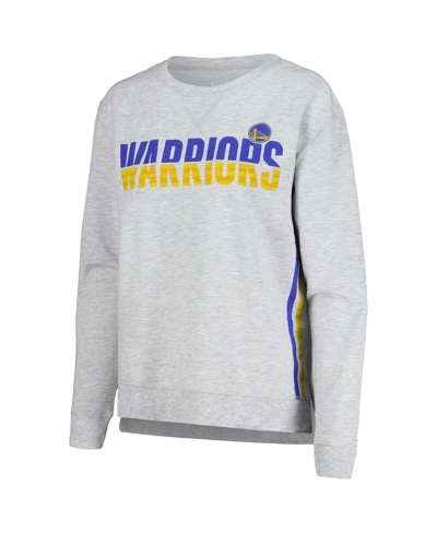 Shop Concepts Sport Women's  Gray Golden State Warriors Cedar Long Sleeve T-shirt And Shorts Sleep Set