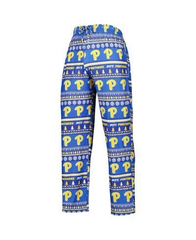 Concepts Sport Men's  Royal Pitt Panthers Swivel Long Sleeve T-shirt And Pants Sleep Set In Royal