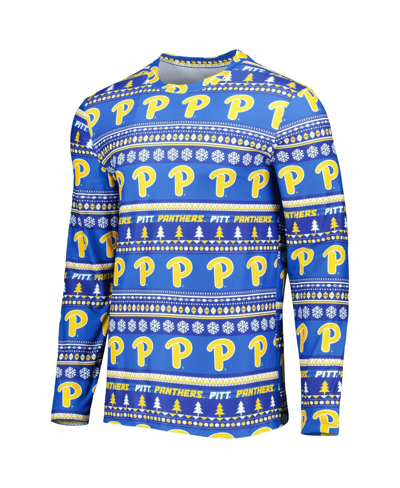 Concepts Sport Men's  Royal Pitt Panthers Swivel Long Sleeve T-shirt And Pants Sleep Set In Royal