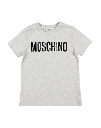 Shop Moschino Kid Toddler Boy T-shirt Light Grey Size 6 Cotton