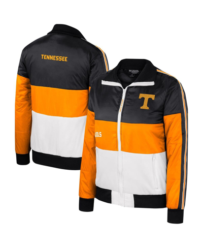 Shop The Wild Collective Women's  Tennessee Orange Tennessee Volunteers Color-block Puffer Full-zip Jacket
