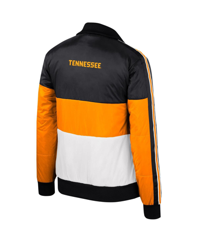 The Wild Collective Tennessee Orange Tennessee Volunteers Color-block Puffer Full-zip Jacket In Tennessee Orange
