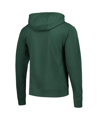 Shop League Collegiate Wear Men's  Green Distressed Michigan State Spartans Bendy Arch Essential Pullover