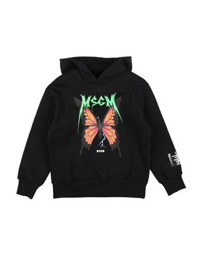 Shop Msgm Toddler Girl Sweatshirt Black Size 6 Cotton