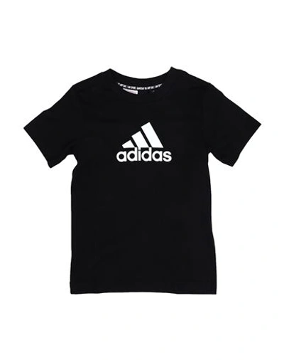 Shop Adidas Originals Adidas Toddler Girl T-shirt Black Size 5 Cotton