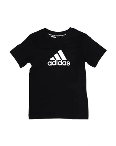 Adidas Originals Adidas Toddler Girl T-shirt Black Size 5 Cotton In Black