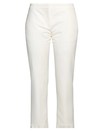 Shop Alexander Mcqueen Woman Pants Ivory Size 4 Virgin Wool In White