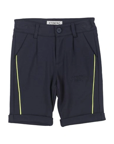 Iceberg Toddler Girl Pants Midnight Blue Size 6 Viscose, Polyamide, Elastane In Blue