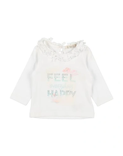 Shop Emc Everything Must Change Newborn Girl T-shirt White Size 1 Cotton, Elastane
