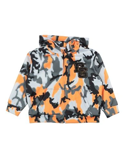Shop Dolce & Gabbana Toddler Boy Sweatshirt Orange Size 6 Polyester, Cotton, Viscose