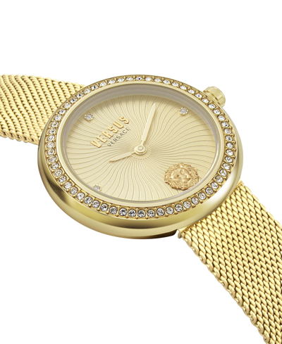 Shop Versus Women's Lea Two Hand Gold-tone Stainless Steel Watch 35mm