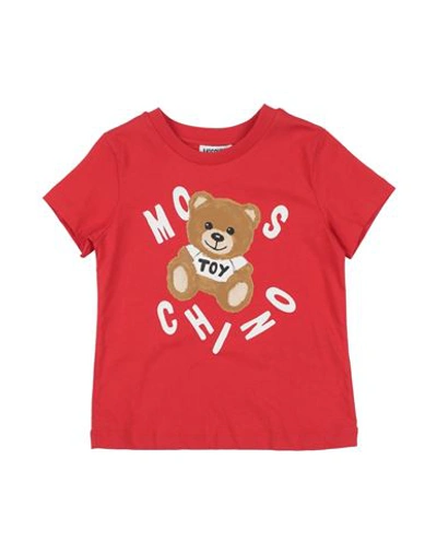 Shop Moschino Kid Toddler T-shirt Red Size 5 Cotton
